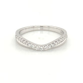 14K White Gold Wedding Band and/or Fashion Ring w/ 0.17cttw of Diamonds*size7